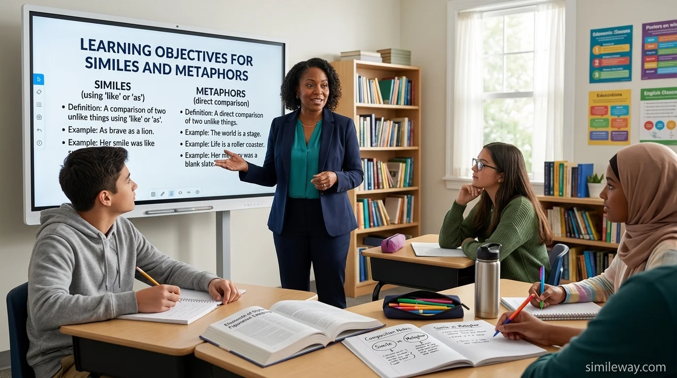 Learning Objectives for Similes and Metaphors