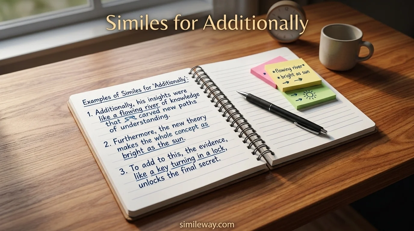 Similes for Additionally