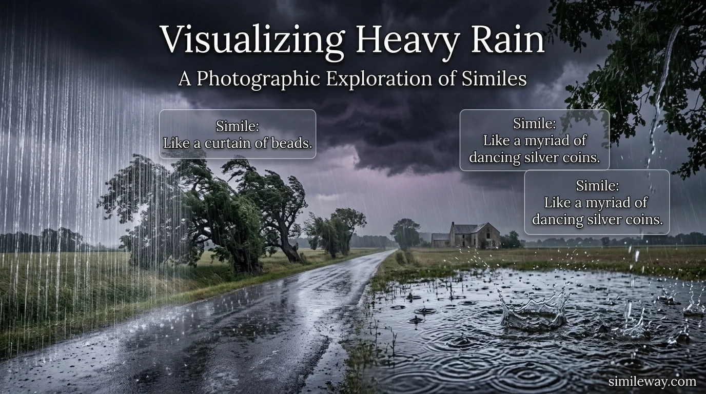 Similes for Heavy Rain