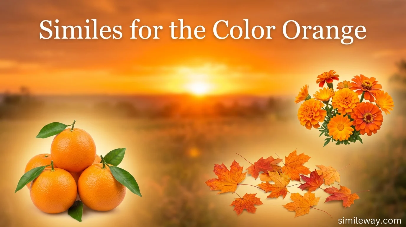 Similes for the Color Orange