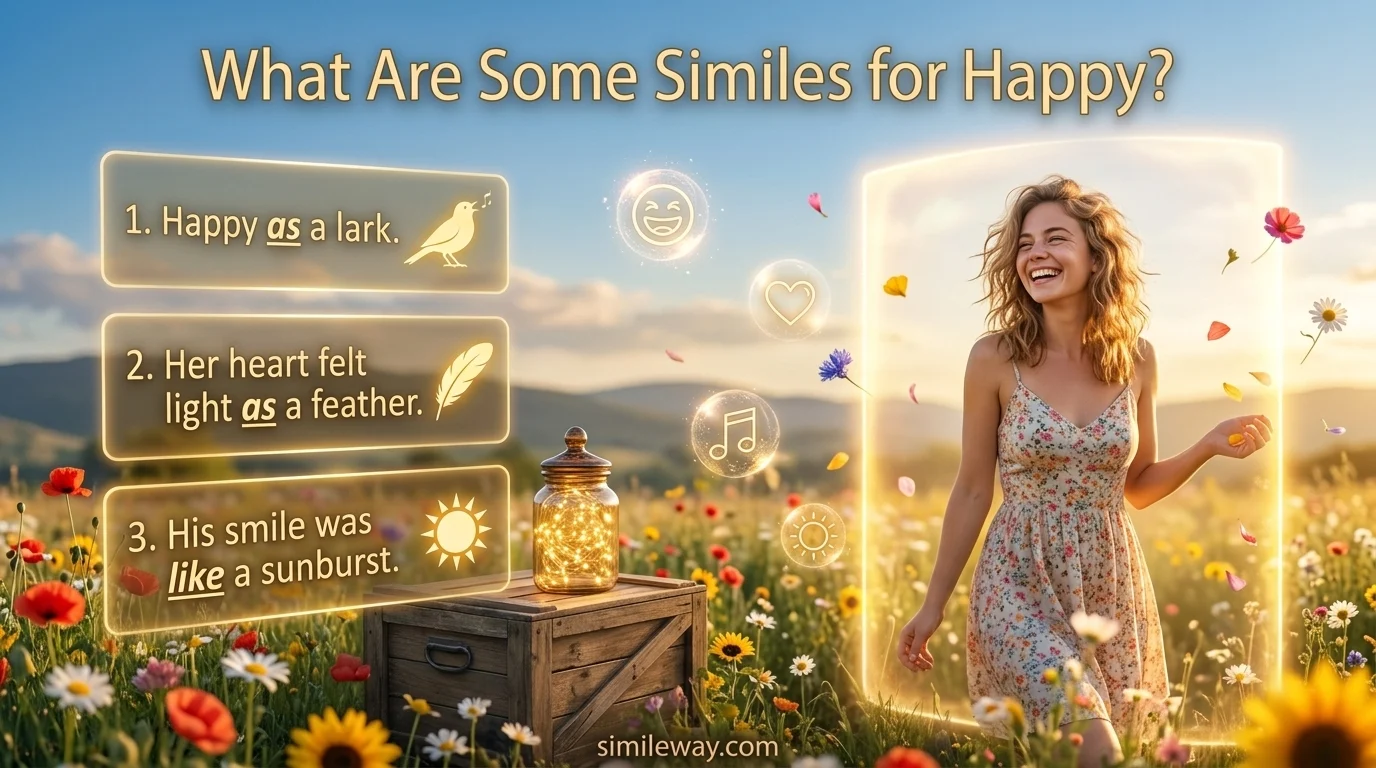 What Are Some Similes for Happy